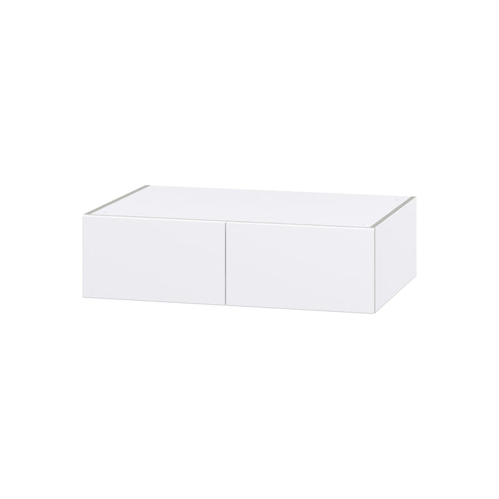 Hugo&Borg Lasalle 36-in W x 10-in H x 24-in D Bright White Slab Wall Fully Assembled Cabinet (Flat Panel Slab Door Style)