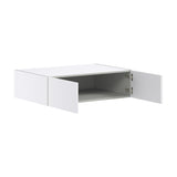 Hugo&Borg Lasalle 36-in W x 10-in H x 24-in D Bright White Slab Wall Fully Assembled Cabinet (Flat Panel Slab Door Style)