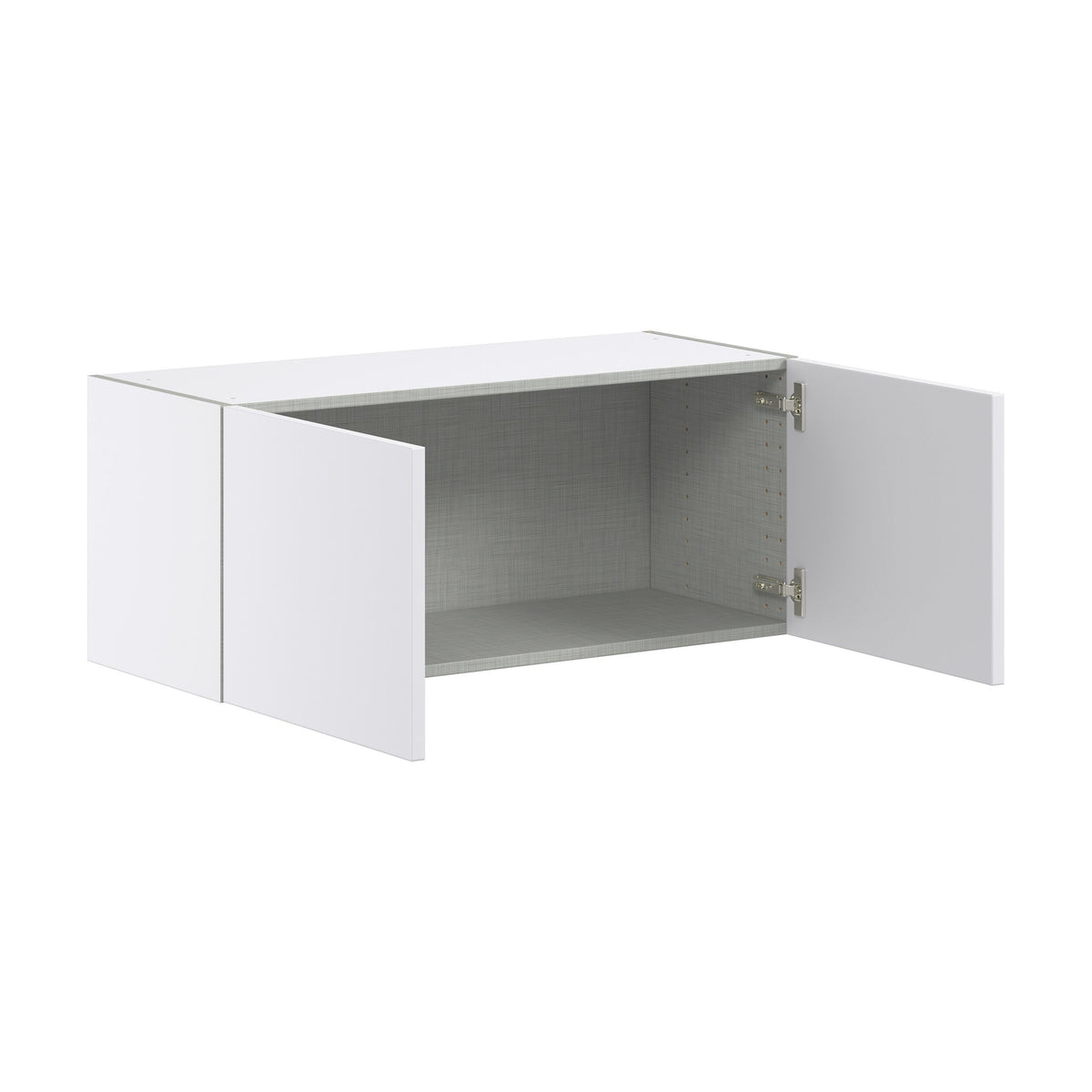 Hugo&Borg Lasalle 36-in W x 15-in H x 14-in D Bright White Slab Wall Fully Assembled Cabinet (Flat Panel Slab Door Style)