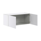 Hugo&Borg Lasalle 36-in W x 15-in H x 14-in D Bright White Slab Wall Fully Assembled Cabinet (Flat Panel Slab Door Style)