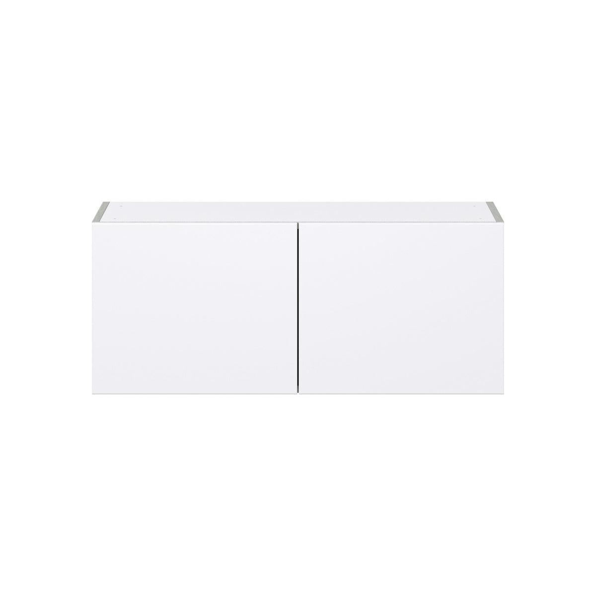 Hugo&Borg Lasalle 36-in W x 15-in H x 14-in D Bright White Slab Wall Fully Assembled Cabinet (Flat Panel Slab Door Style)