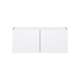 Hugo&Borg Lasalle 36-in W x 15-in H x 14-in D Bright White Slab Wall Fully Assembled Cabinet (Flat Panel Slab Door Style)