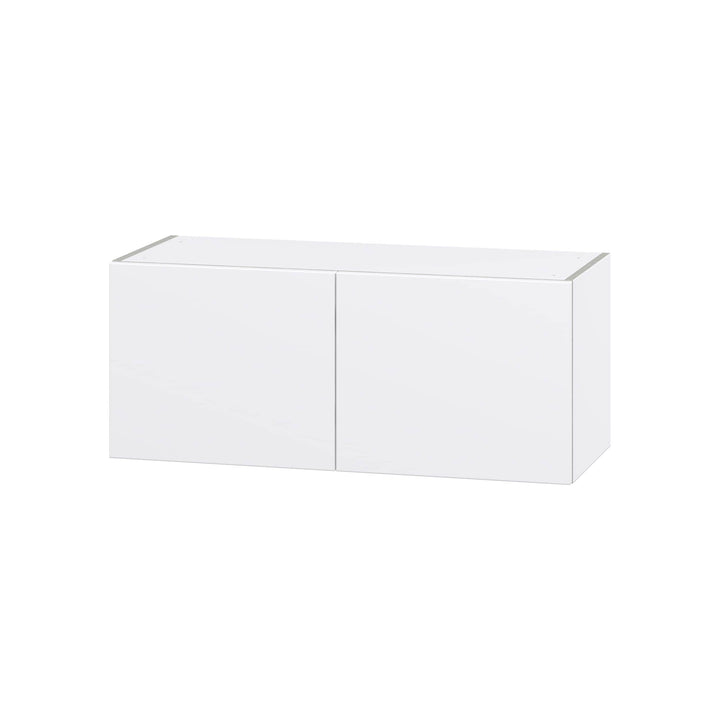 Hugo&Borg Lasalle 36-in W x 15-in H x 14-in D Bright White Slab Wall Fully Assembled Cabinet (Flat Panel Slab Door Style)