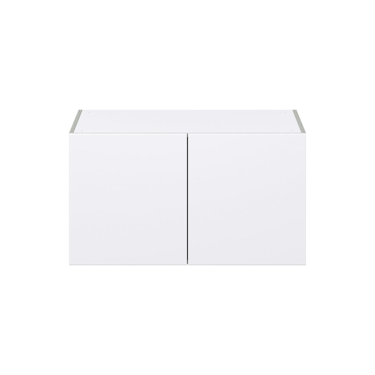 Hugo&Borg Lasalle 36-in W x 20-in H x 24-in D Bright White Slab Wall Fully Assembled Cabinet (Flat Panel Slab Door Style)