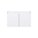 Hugo&Borg Lasalle 36-in W x 20-in H x 24-in D Bright White Slab Wall Fully Assembled Cabinet (Flat Panel Slab Door Style)