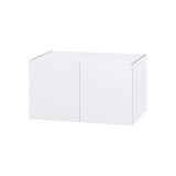 Hugo&Borg Lasalle 36-in W x 20-in H x 24-in D Bright White Slab Wall Fully Assembled Cabinet (Flat Panel Slab Door Style)