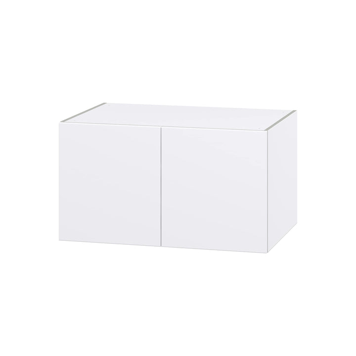 Hugo&Borg Lasalle 36-in W x 20-in H x 24-in D Bright White Slab Wall Fully Assembled Cabinet (Flat Panel Slab Door Style)