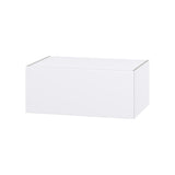 Hugo&Borg Lasalle 36-in W x 15-in H x 24-in D Bright White Slab Wall Fully Assembled Cabinet (Flat Panel Slab Door Style)