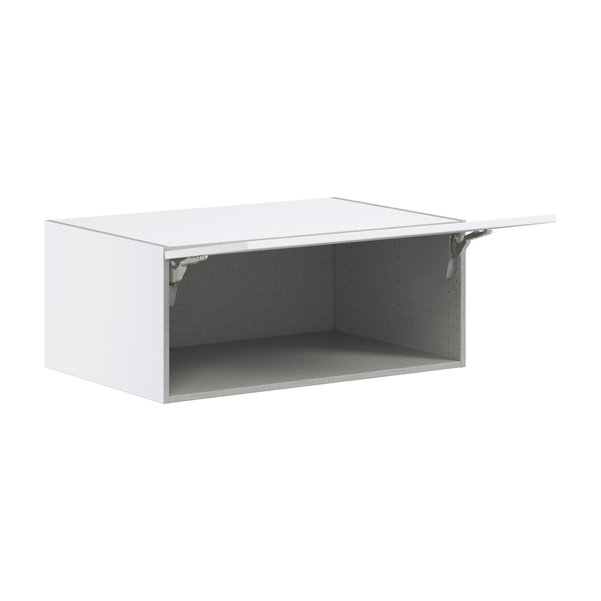Hugo&Borg Lasalle 36-in W x 15-in H x 24-in D Bright White Slab Wall Fully Assembled Cabinet (Flat Panel Slab Door Style)