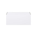 Hugo&Borg Lasalle 36-in W x 15-in H x 24-in D Bright White Slab Wall Fully Assembled Cabinet (Flat Panel Slab Door Style)