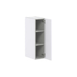 Hugo&Borg Lasalle 9-in W x 30-in H x 14-in D Bright White Slab Wall Fully Assembled Cabinet (Flat Panel Slab Door Style)