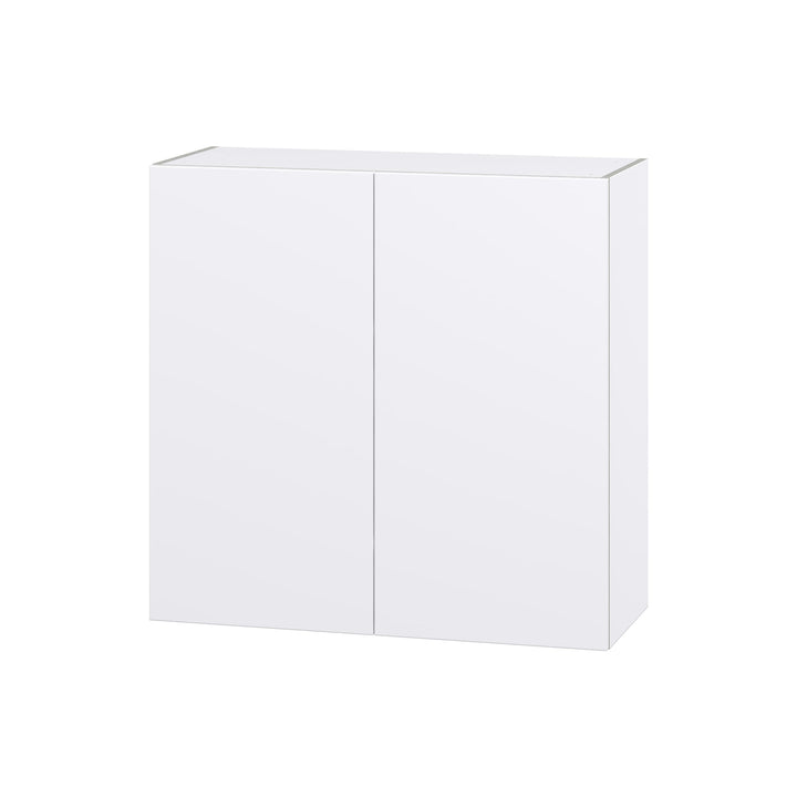 Hugo&Borg Lasalle 36-in W x 35-in H x 14-in D Bright White Slab Wall Fully Assembled Cabinet (Flat Panel Slab Door Style)