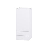 Hugo&Borg Lasalle 15-in W x 35-in H x 14-in D Bright White Slab 2-Drawers Wall Fully Assembled Cabinet (Flat Panel Slab Style)