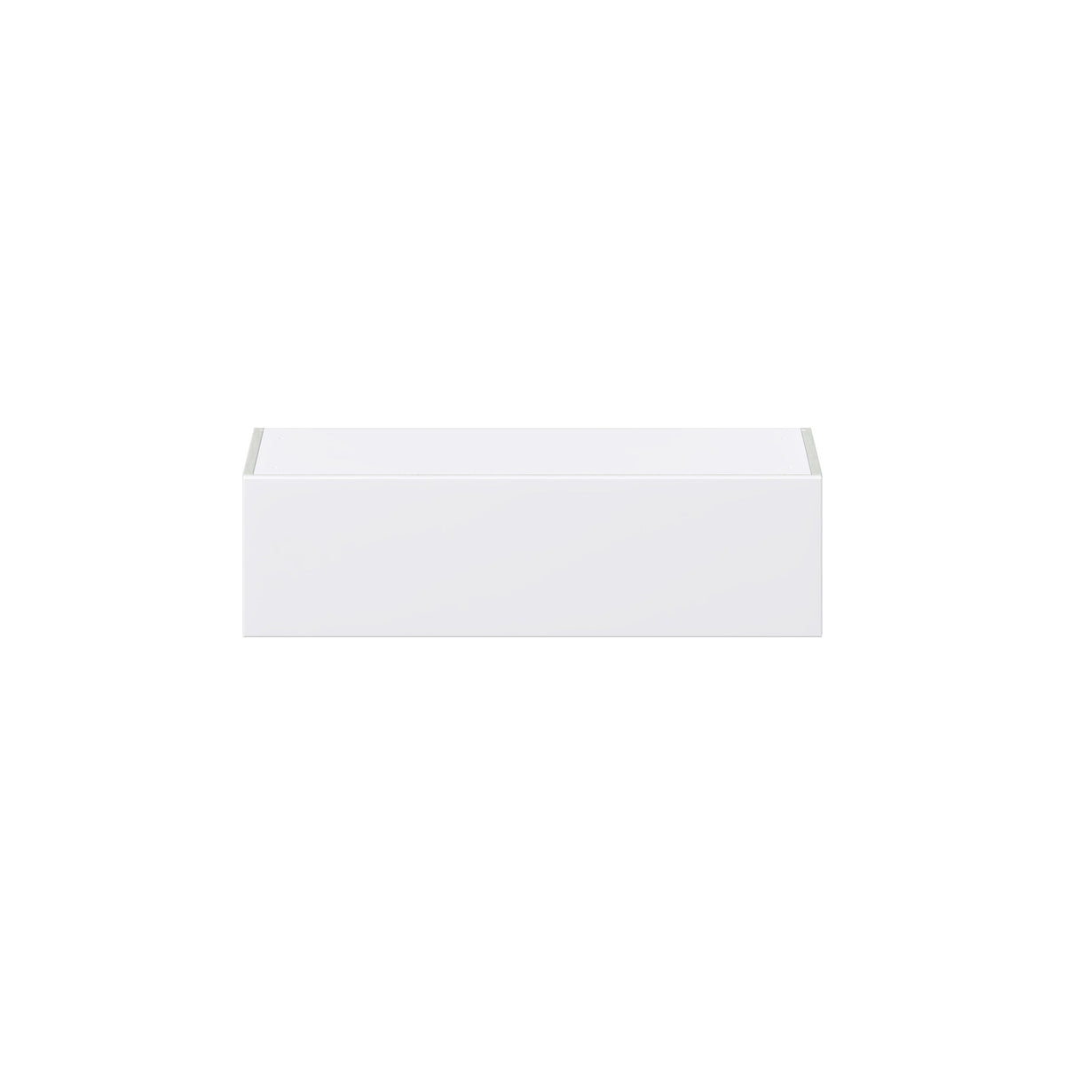 Hugo&Borg Lasalle 36-in W x 10-in H x 14-in D Bright White Slab Wall Fully Assembled Cabinet (Flat Panel Slab Door Style)