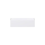 Hugo&Borg Lasalle 36-in W x 10-in H x 14-in D Bright White Slab Wall Fully Assembled Cabinet (Flat Panel Slab Door Style)