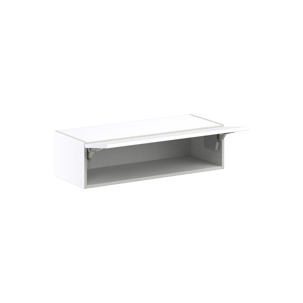 Hugo&Borg Lasalle 36-in W x 10-in H x 14-in D Bright White Slab Wall Fully Assembled Cabinet (Flat Panel Slab Door Style)