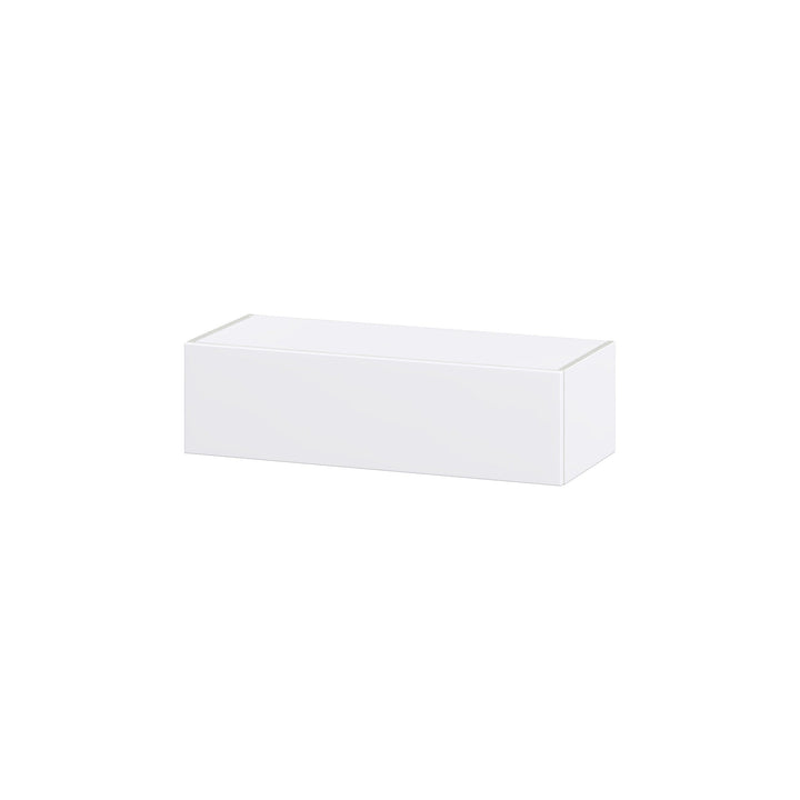 Hugo&Borg Lasalle 36-in W x 10-in H x 14-in D Bright White Slab Wall Fully Assembled Cabinet (Flat Panel Slab Door Style)