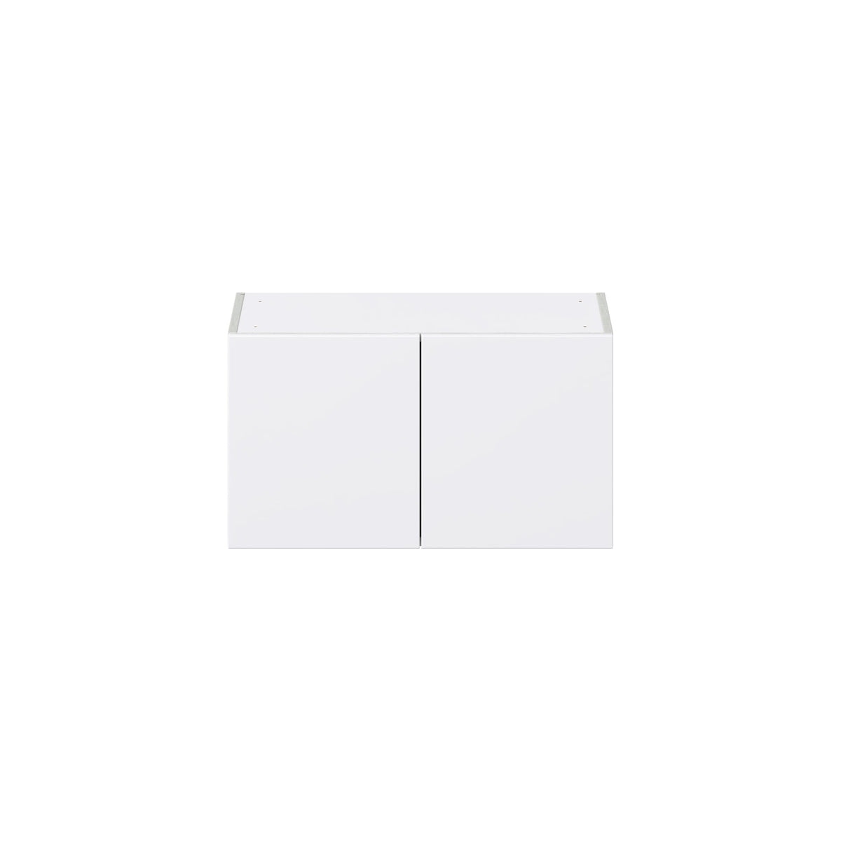 Hugo&Borg Lasalle 27-in W x 15-in H x 14-in D Bright White Slab Wall Fully Assembled Cabinet (Flat Panel Slab Door Style)