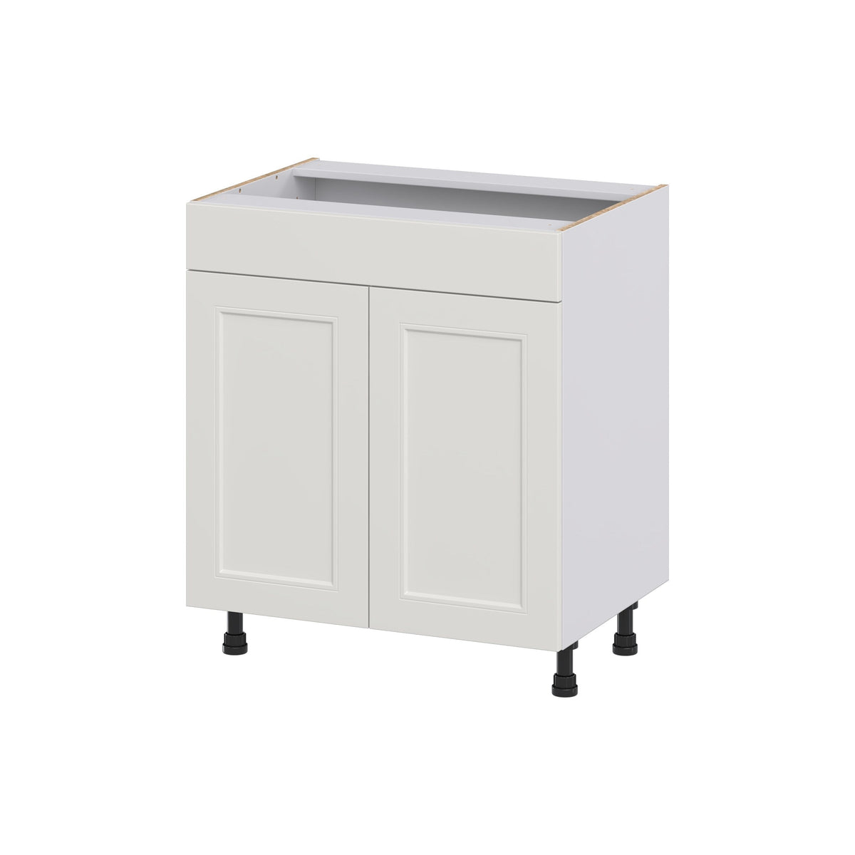 Hugo&Borg Belcourt 30-in W x 34.5-in H x 21-in D Gray Painted Sink Base Fully Assembled Cabinet (Recessed Panel Shaker Style)