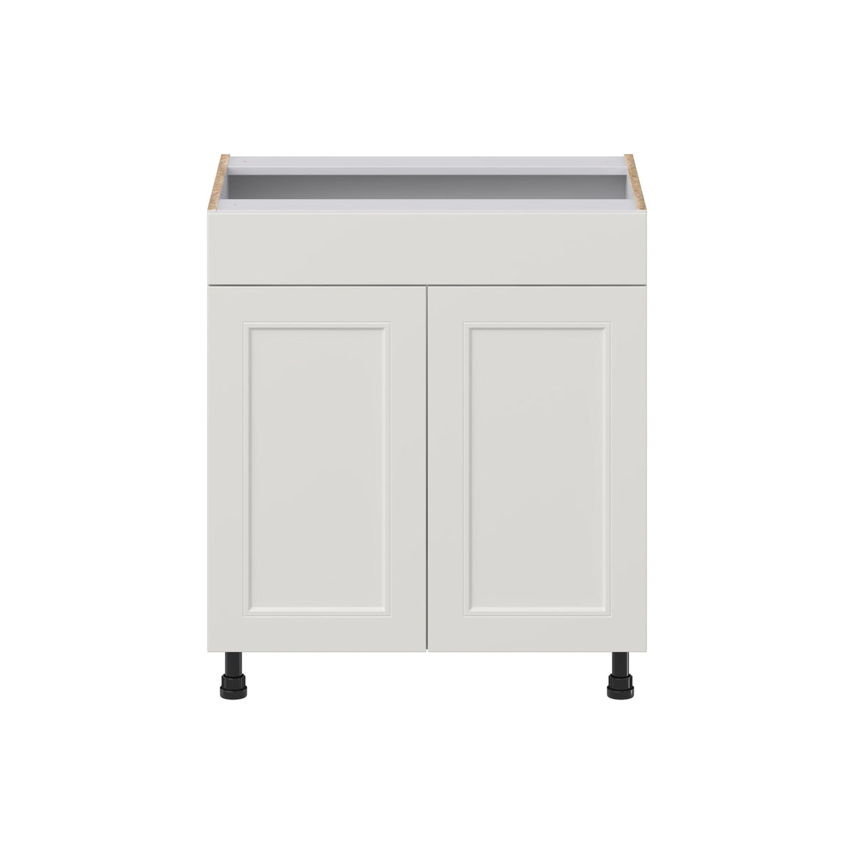 Hugo&Borg Belcourt 30-in W x 34.5-in H x 21-in D Gray Painted Sink Base Fully Assembled Cabinet (Recessed Panel Shaker Style)