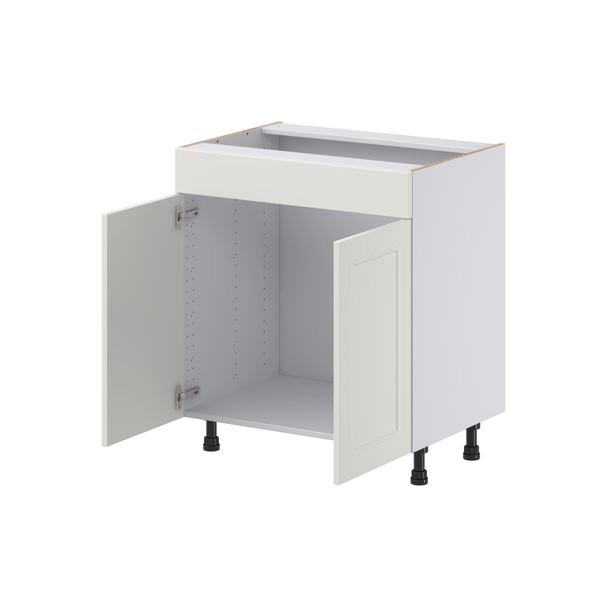 Hugo&Borg Belcourt 30-in W x 34.5-in H x 21-in D Gray Painted Sink Base Fully Assembled Cabinet (Recessed Panel Shaker Style)