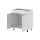 Hugo&Borg Belcourt 30-in W x 34.5-in H x 21-in D Gray Painted Sink Base Fully Assembled Cabinet (Recessed Panel Shaker Style)