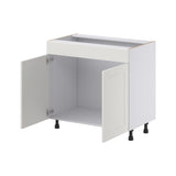 Hugo&Borg Belcourt 36-in W x 34.5-in H x 21-in D Gray Painted Sink Base Fully Assembled Cabinet (Recessed Panel Shaker Style)