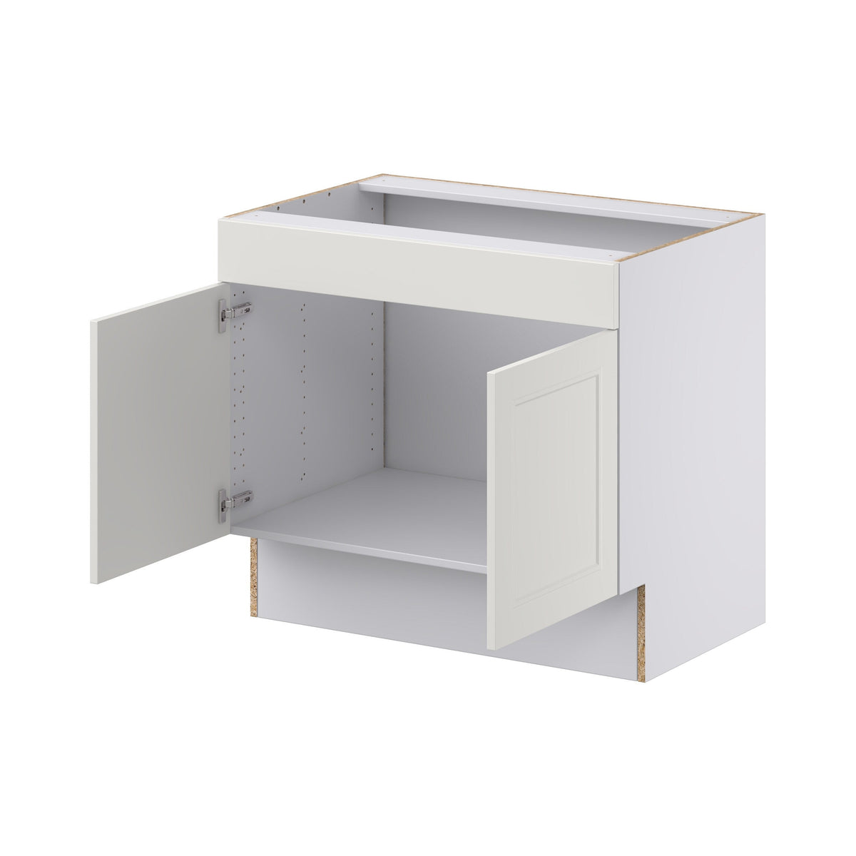 Hugo&Borg Belcourt 36-in W x 32.5-in H x 24-in D Gray Painted Sink Base Fully Assembled Cabinet (Recessed Panel Shaker Style)