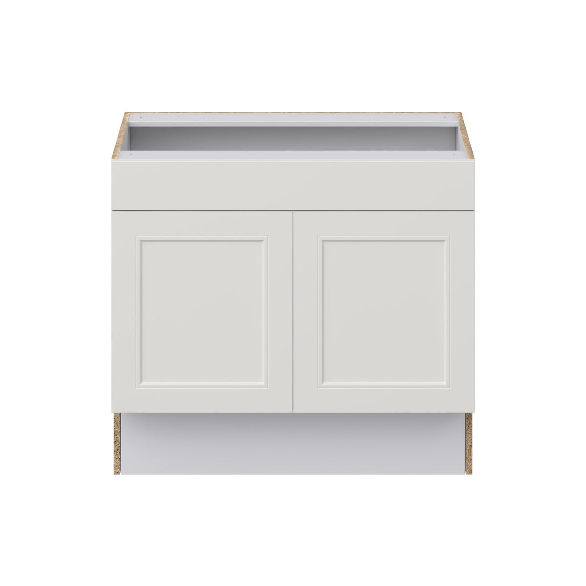 Hugo&Borg Belcourt 36-in W x 32.5-in H x 24-in D Gray Painted Sink Base Fully Assembled Cabinet (Recessed Panel Shaker Style)