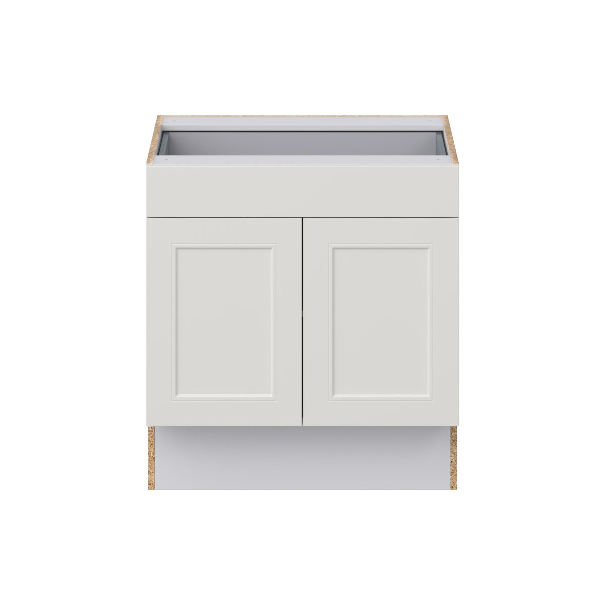 Hugo&Borg Belcourt 30-in W x 32.5-in H x 24-in D Gray Painted 1-Drawer Base Fully Assembled Cabinet (Recessed Panel Shaker Style)