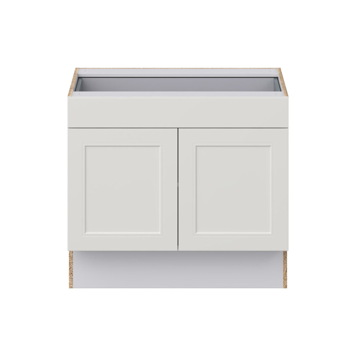Hugo&Borg Belcourt 36-in W x 32.5-in H x 25-in D Gray Painted 1-Drawer Base Fully Assembled Cabinet (Recessed Panel Shaker Style)