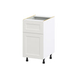 Hugo&Borg Belcourt 18-in W x 34.5-in H x 25-in D Gray Painted 1-Drawer Base Fully Assembled Cabinet (Recessed Panel Shaker Style)