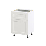Hugo&Borg Belcourt 24-in W x 34.5-in H x 25-in D Gray Painted 1-Drawer Base Fully Assembled Cabinet (Recessed Panel Shaker Style)