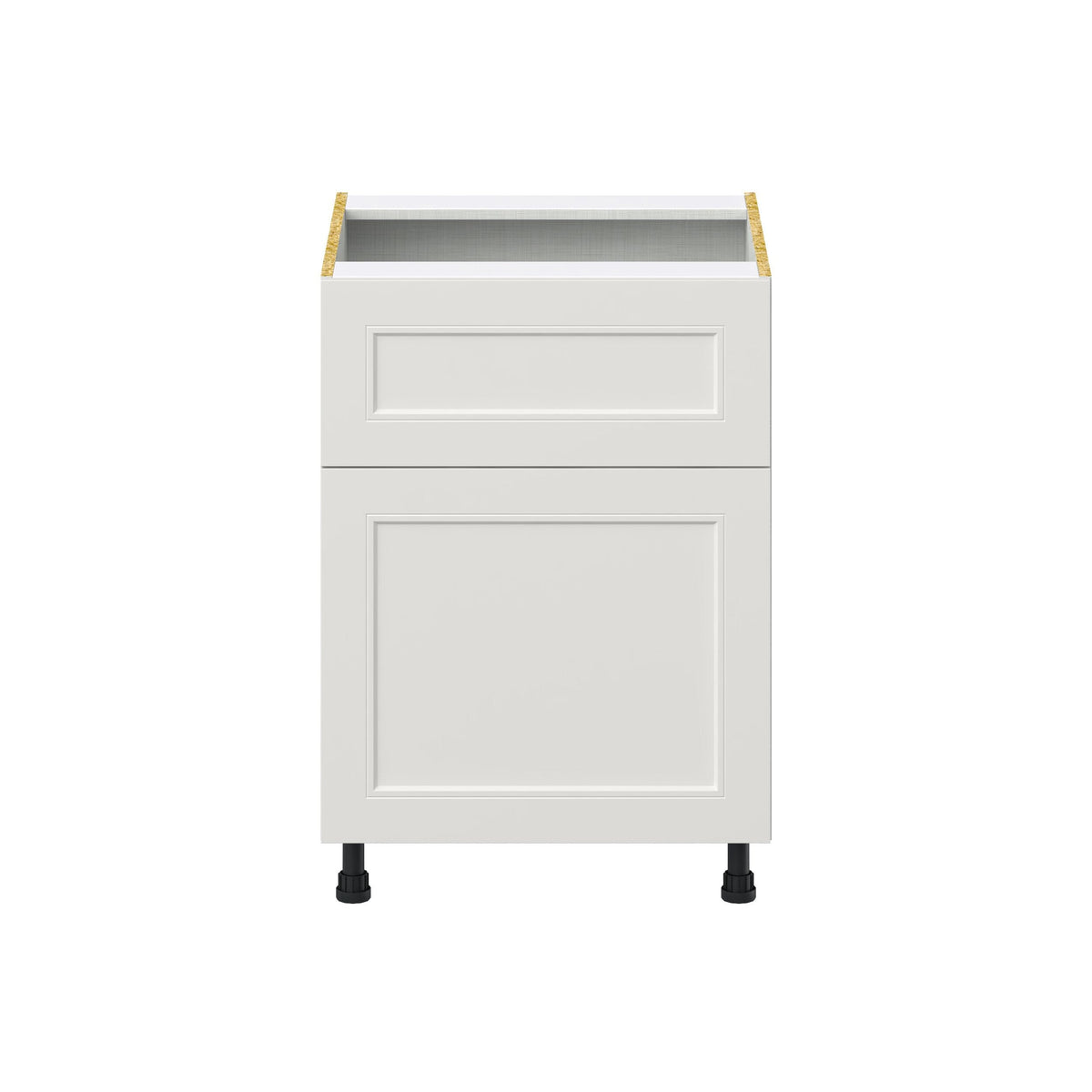 Hugo&Borg Belcourt 24-in W x 34.5-in H x 25-in D Gray Painted 1-Drawer Base Fully Assembled Cabinet (Recessed Panel Shaker Style)
