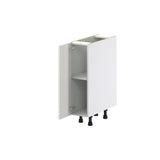 Hugo&Borg Belcourt 9-in W x 34.5-in H x 24-in D Gray Painted Base Fully Assembled Cabinet (Recessed Panel Shaker Door Style)