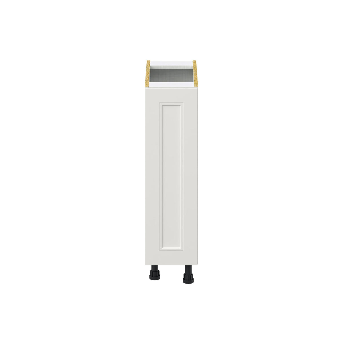 Hugo&Borg Belcourt 9-in W x 34.5-in H x 24-in D Gray Painted Base Fully Assembled Cabinet (Recessed Panel Shaker Door Style)