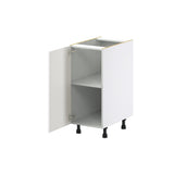Hugo&Borg Belcourt 15-in W x 34.5-in H x 24-in D Gray Painted Base Fully Assembled Cabinet (Recessed Panel Shaker Door Style)