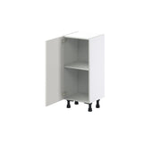 Hugo&Borg Belcourt 15-in W x 34.5-in H x 14-in D Gray Painted Base Fully Assembled Cabinet (Recessed Panel Shaker Door Style)