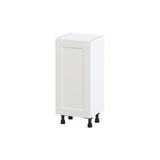 Hugo&Borg Belcourt 15-in W x 34.5-in H x 14-in D Gray Painted Base Fully Assembled Cabinet (Recessed Panel Shaker Door Style)