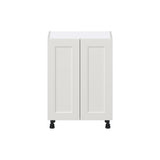 Hugo&Borg Belcourt 24-in W x 34.5-in H x 14-in D Gray Painted Base Fully Assembled Cabinet (Recessed Panel Shaker Door Style)