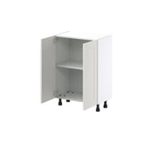 Hugo&Borg Belcourt 24-in W x 34.5-in H x 14-in D Gray Painted Base Fully Assembled Cabinet (Recessed Panel Shaker Door Style)