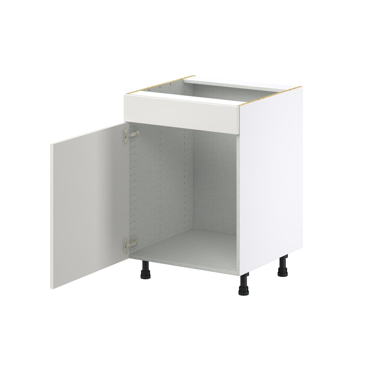 Hugo&Borg Belcourt 24-in W x 34.5-in H x 24-in D Gray Painted Sink Base Fully Assembled Cabinet (Recessed Panel Shaker Style)