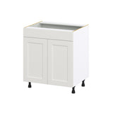 Hugo&Borg Belcourt 30-in W x 34.5-in H x 24-in D Gray Painted Sink Base Fully Assembled Cabinet (Recessed Panel Shaker Style)