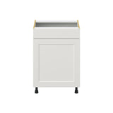 Hugo&Borg Belcourt 24-in W x 34.5-in H x 24-in D Gray Painted Sink Base Fully Assembled Cabinet (Recessed Panel Shaker Style)