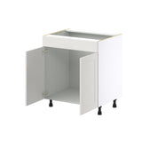 Hugo&Borg Belcourt 30-in W x 34.5-in H x 24-in D Gray Painted Sink Base Fully Assembled Cabinet (Recessed Panel Shaker Style)