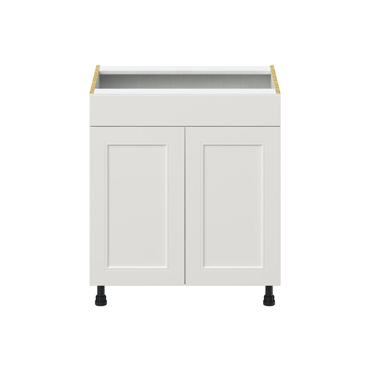 Hugo&Borg Belcourt 30-in W x 34.5-in H x 24-in D Gray Painted Sink Base Fully Assembled Cabinet (Recessed Panel Shaker Style)