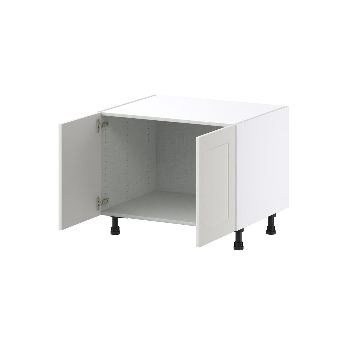 Hugo&Borg Belcourt 30-in W x 24.5-in H x 24-in D Gray Painted Sink Base Fully Assembled Cabinet (Recessed Panel Shaker Style)