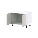 Hugo&Borg Belcourt 30-in W x 24.5-in H x 24-in D Gray Painted Sink Base Fully Assembled Cabinet (Recessed Panel Shaker Style)