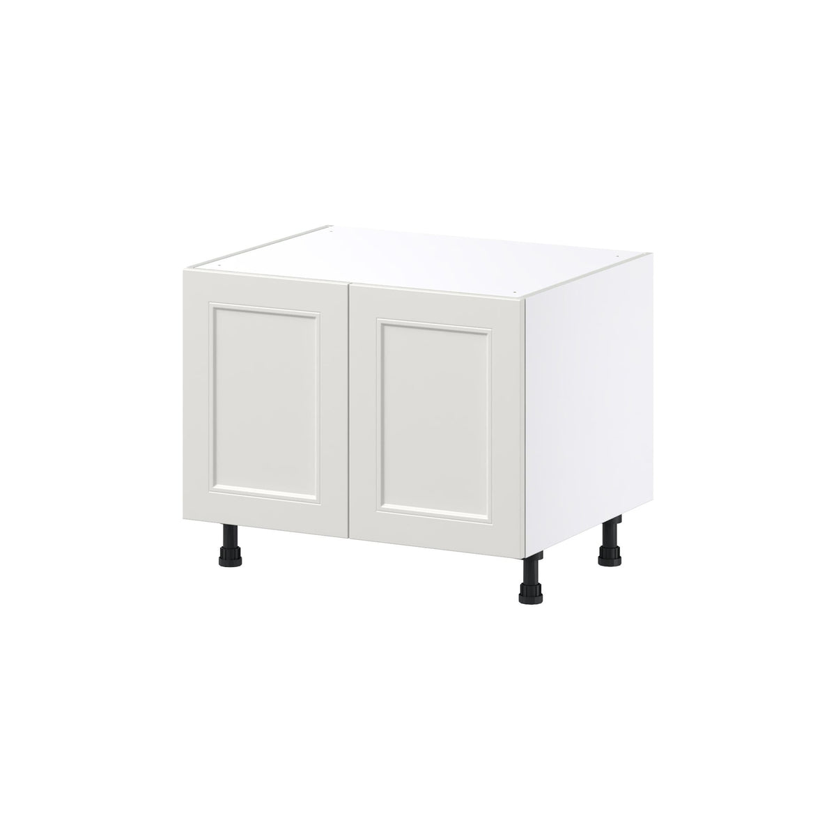 Hugo&Borg Belcourt 30-in W x 24.5-in H x 24-in D Gray Painted Sink Base Fully Assembled Cabinet (Recessed Panel Shaker Style)