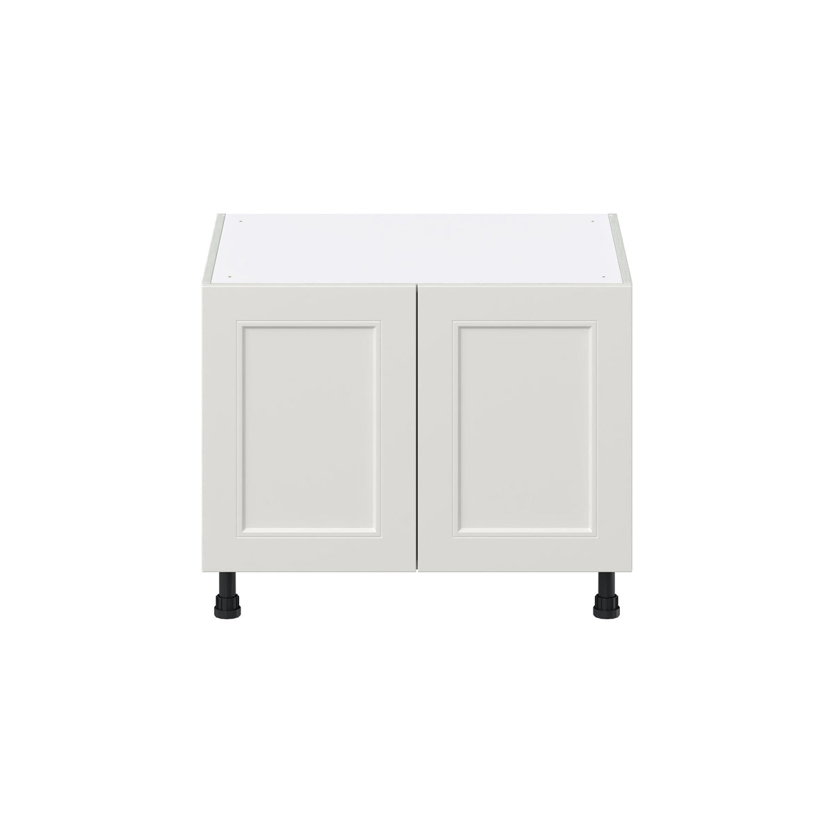 Hugo&Borg Belcourt 30-in W x 24.5-in H x 24-in D Gray Painted Sink Base Fully Assembled Cabinet (Recessed Panel Shaker Style)